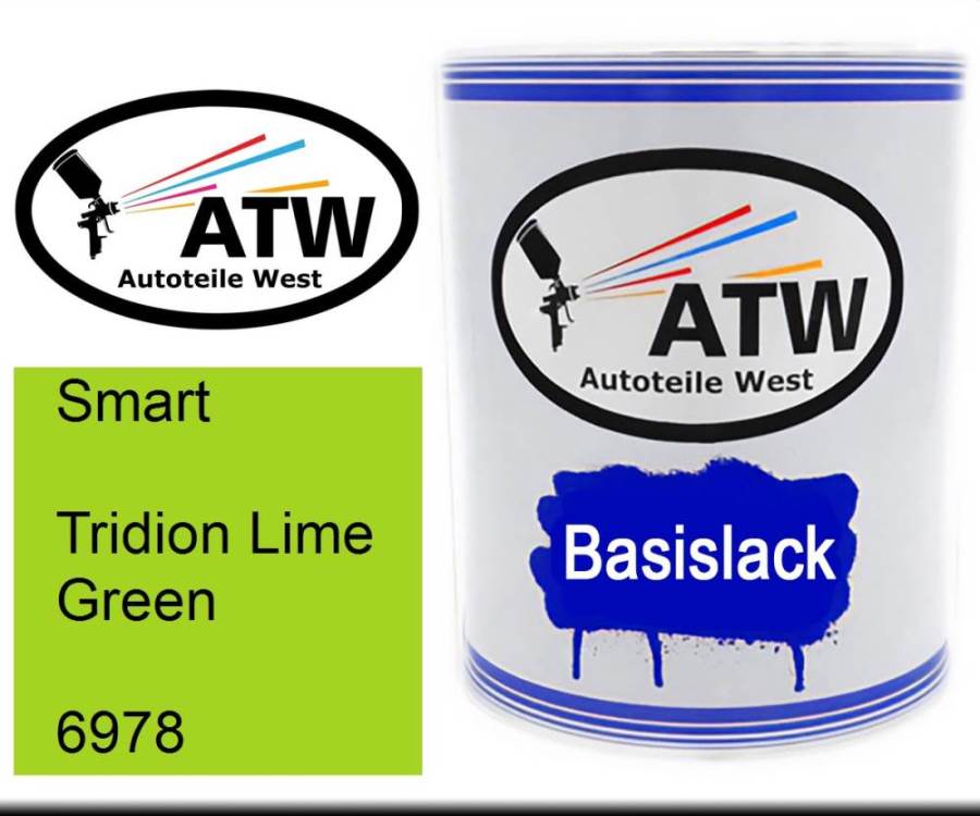 Smart, Tridion Lime Green, 6978: 1L Lackdose, von ATW Autoteile West.